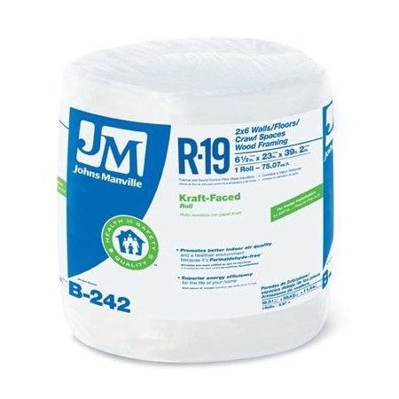 Johns Manville Intl R19 23x39' Kraft Roll B242
